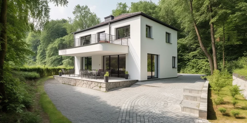 Kostka brukowa w ogrodzie jako element estetycznej architektury