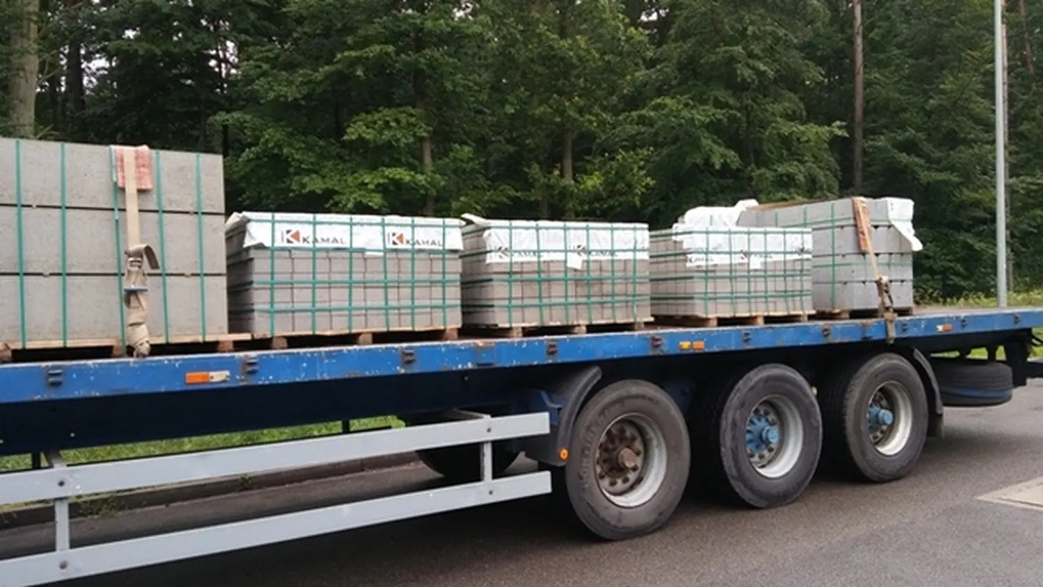Transport kostki brukowej Płoty