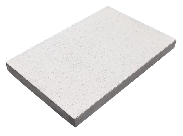 Polbruk Lamell Top Osso – jasna płyta betonowa 40 × 60 × 4,5 cm, powierzchnia szczotkowana