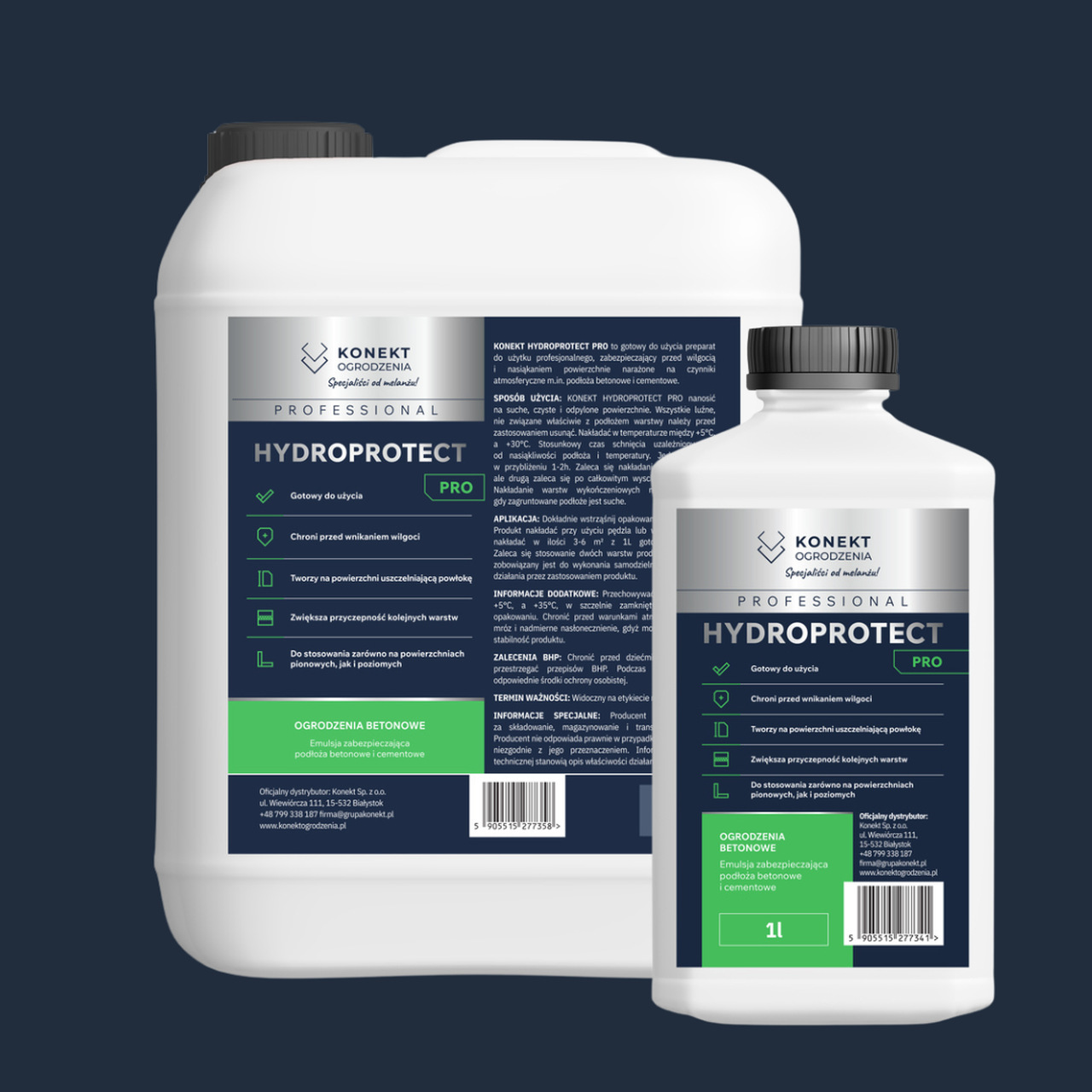 KONEKT Professional Hydroprotect Pro – preparat zabezpieczający beton przed wilgocią
