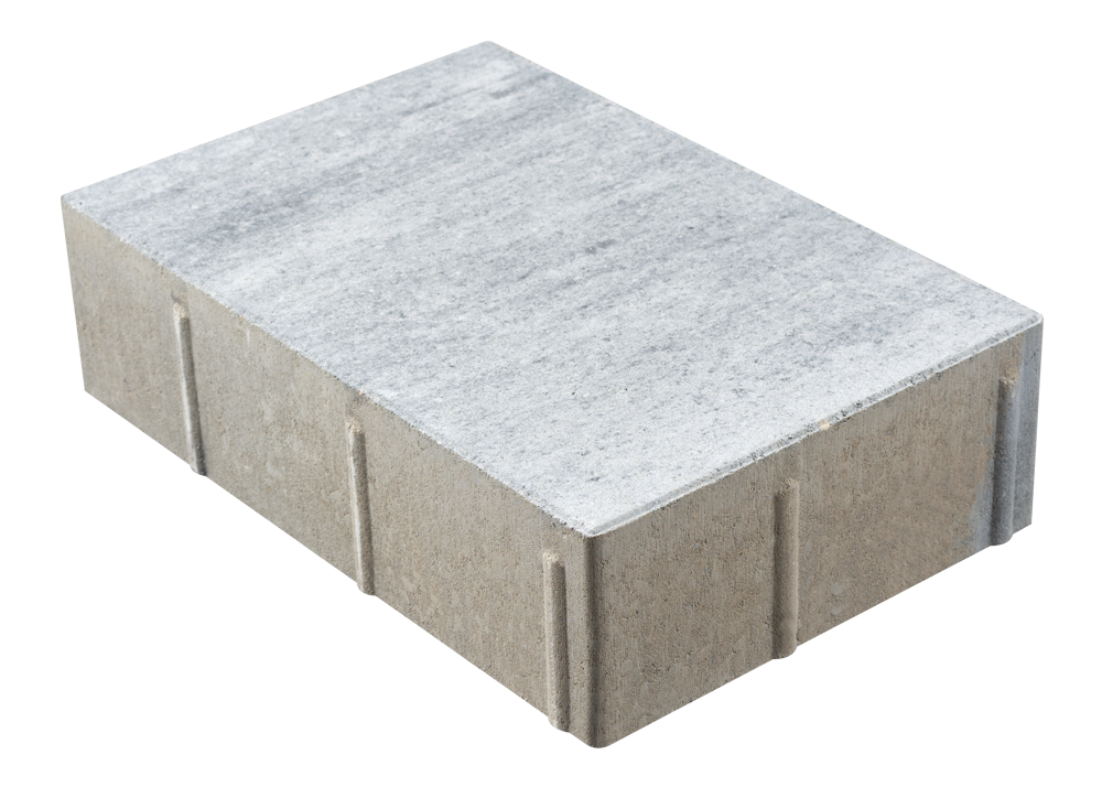 Settline LANTO – kostka brukowa 30 × 20 cm, grubość 8 cm, szary melanż