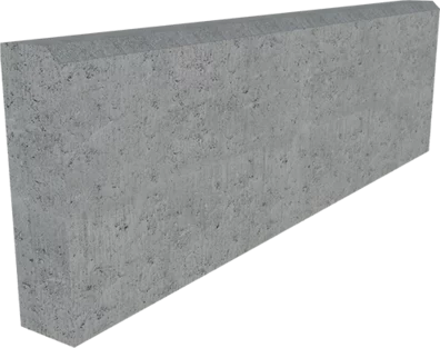 Polbruk obrzeże chodnikowe szare 8 × 30 × 100 cm z fazą