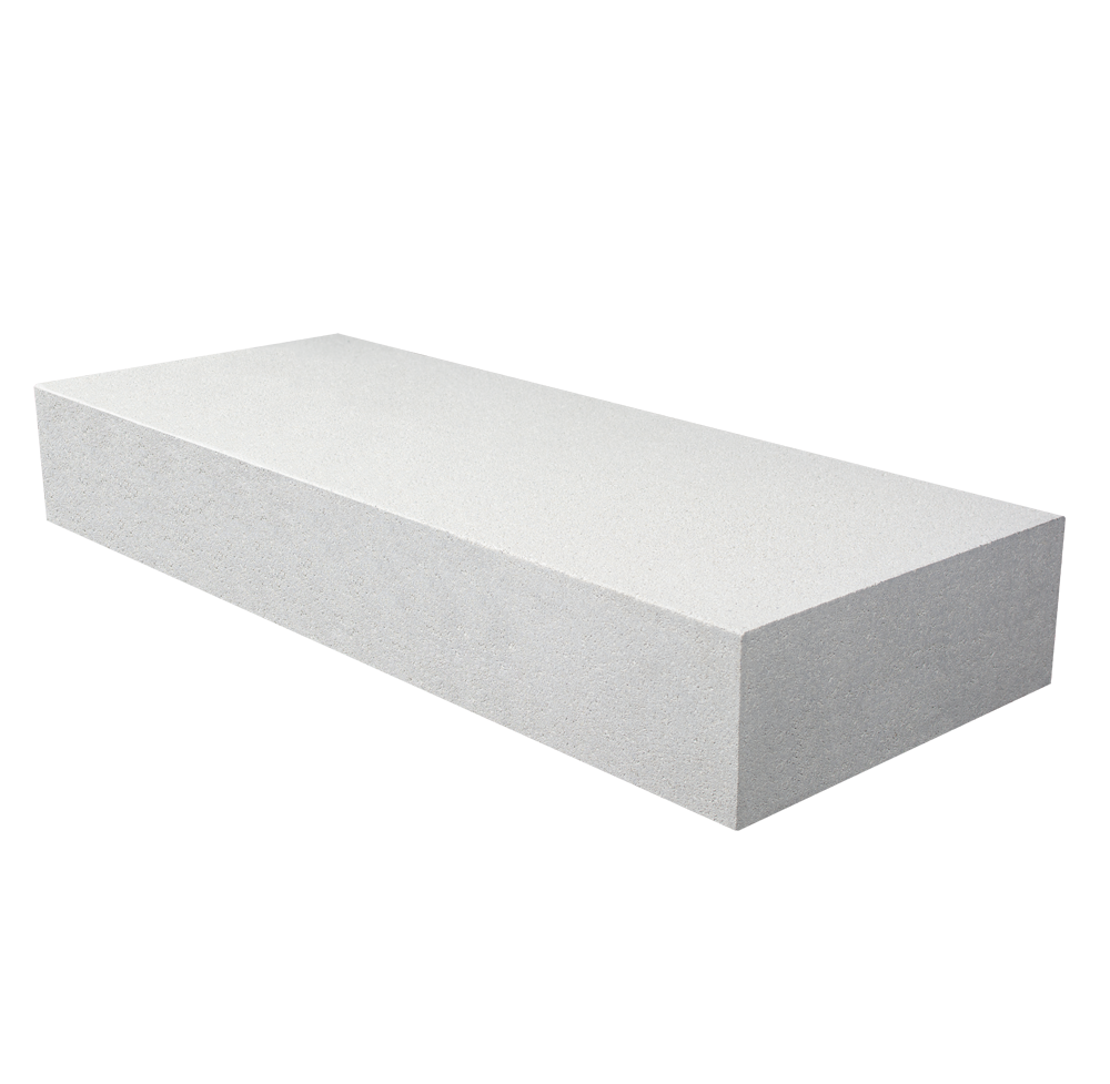 Settline PASSO granitowobiały – jasny betonowy stopień schodowy 100 × 40 × 15 cm