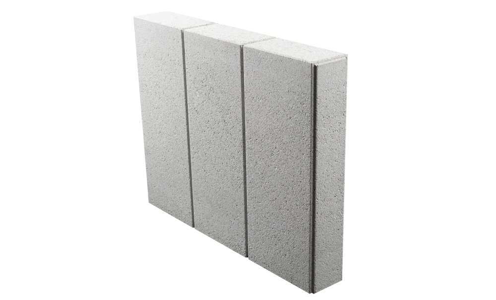 Settline RANDO GRANDE – betonowy element wykończeniowy 50 × 8 × 40 cm z dekoracyjnymi pionowymi podziałami