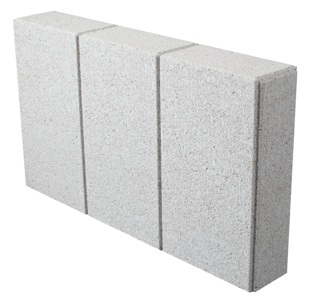 Settline RANDO Granitowobiały – jasny betonowy element wykończeniowy o wysokości 28 cm