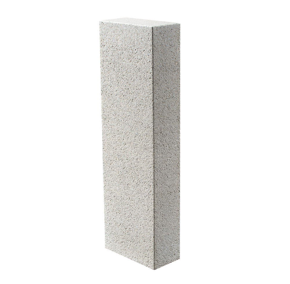 Settline TENIDO – betonowy element wykończeniowy o wysokości 50 cm, formacie 16 × 8 cm i mineralnej fakturze